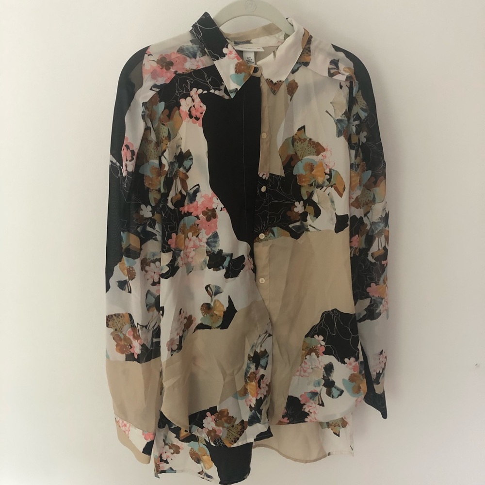 Phillip Lim x Target floral, abstract button-down